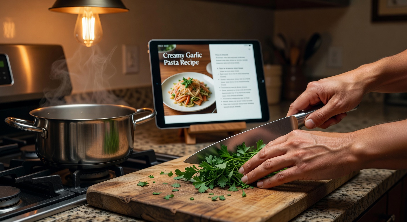 Cooking hands-free